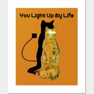You Light Up My Life - Electric Cat Posters and Art